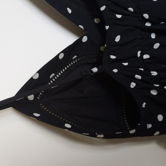 NEW Japna black & white polkadot romper size small - Picture 5 of 12